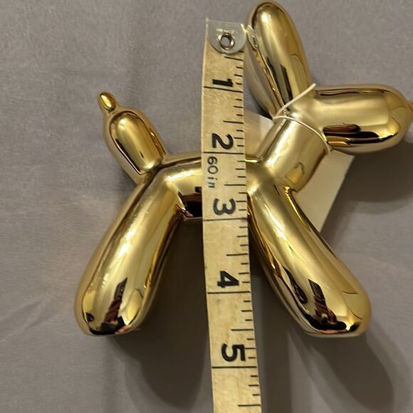 Gold Metallic Small Ballon Dog - Set of 4 - Picture 8 of 8